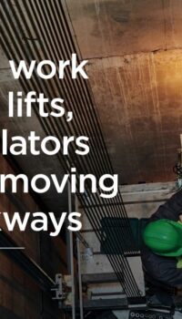 Safe work with lifts, escalators and moving walkways